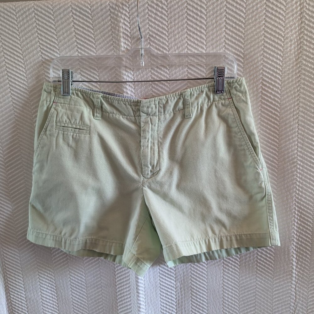 Tommy Hilfiger Light Green Cotton Short Shorts Size 6 Preppy Coastal Summer